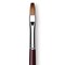 Da Vinci Kolinsky Red Sable Oil Brush - Flat, Long Handle, Size 6